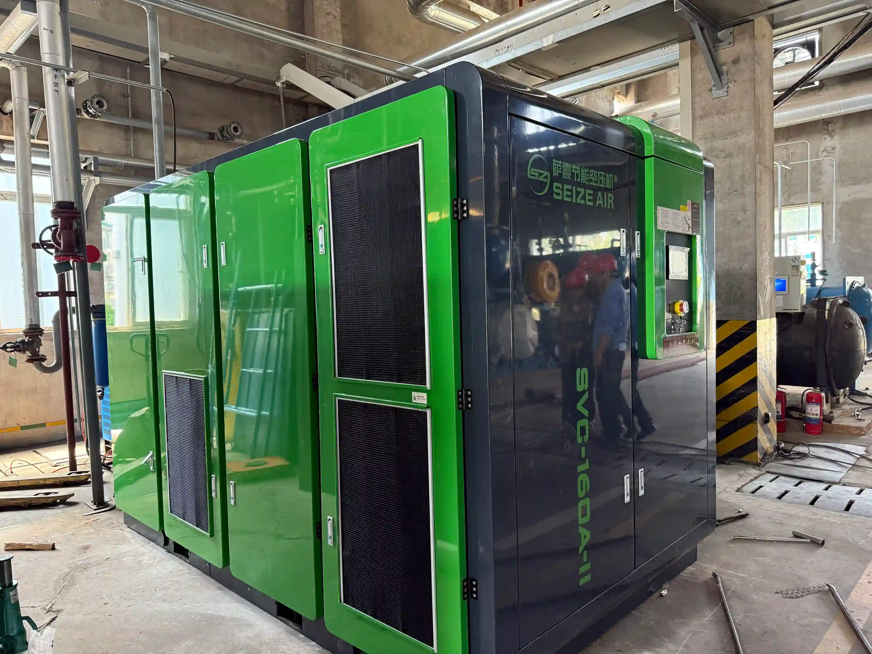 Compressore d'aria a vite a due stadi PM VSD a bassa manutenzione