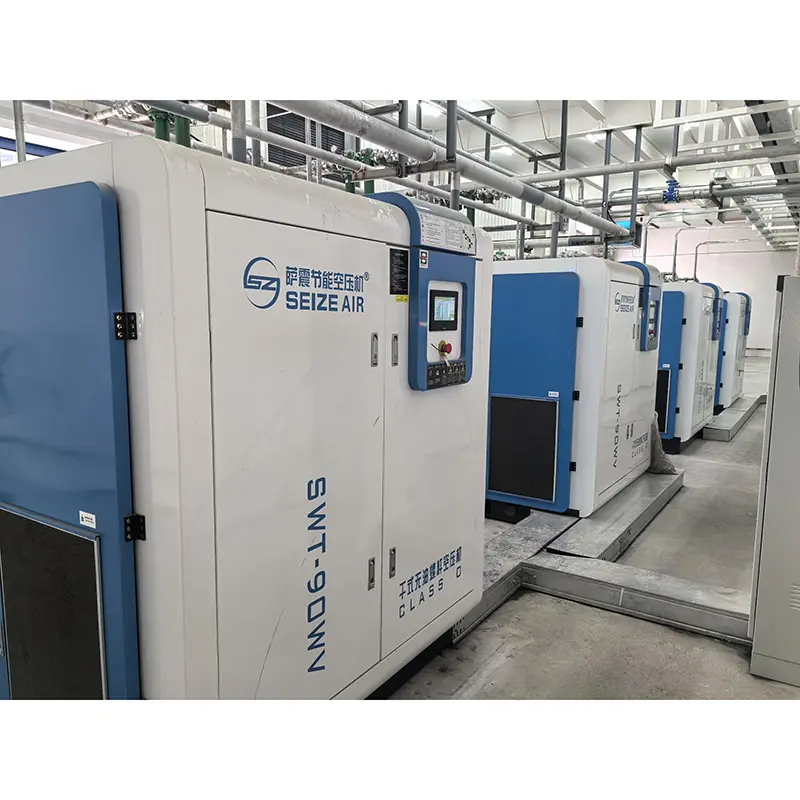 Compressore d'aria a vite senza olio secco PM VSD a semiconduttore